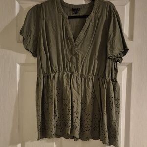 Torrid SIZE 0 Olive Green Women's Top